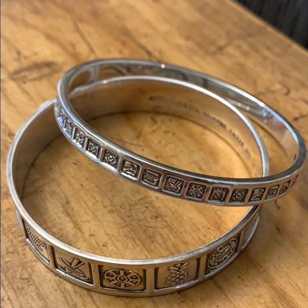 Tiffany & Co set of silver bangle bracelets
